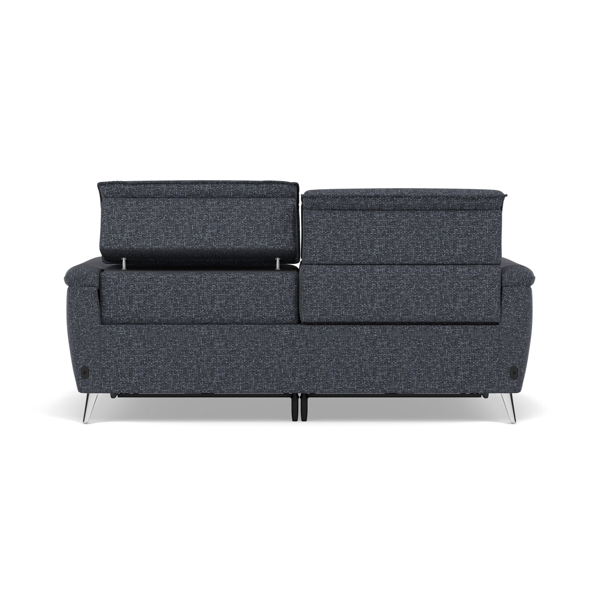 Sol 3 Seater Recliner Sofa - 3 Seater Power Recliner Sofa with Head Tilt F8 — Hopsack Midnight 70005, gallery image 2