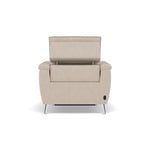 Sol Recliner Armchair - Power Recliner Armchair with Head Tilt F8 — Hopsack Natural 70002, gallery image 2