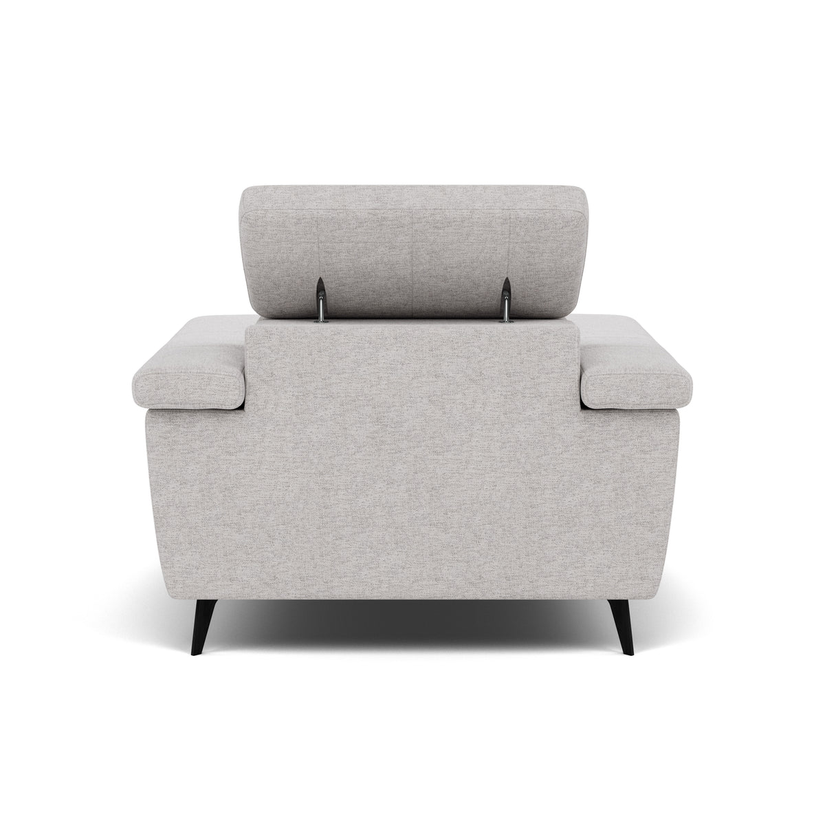 Sparta Recliner Armchair - Chair W/ Power Recliner W/ Ratchet Headrest Fabric - Power with Manual Headrest — KB-1280-UK Darwin Silver, gallery image 2