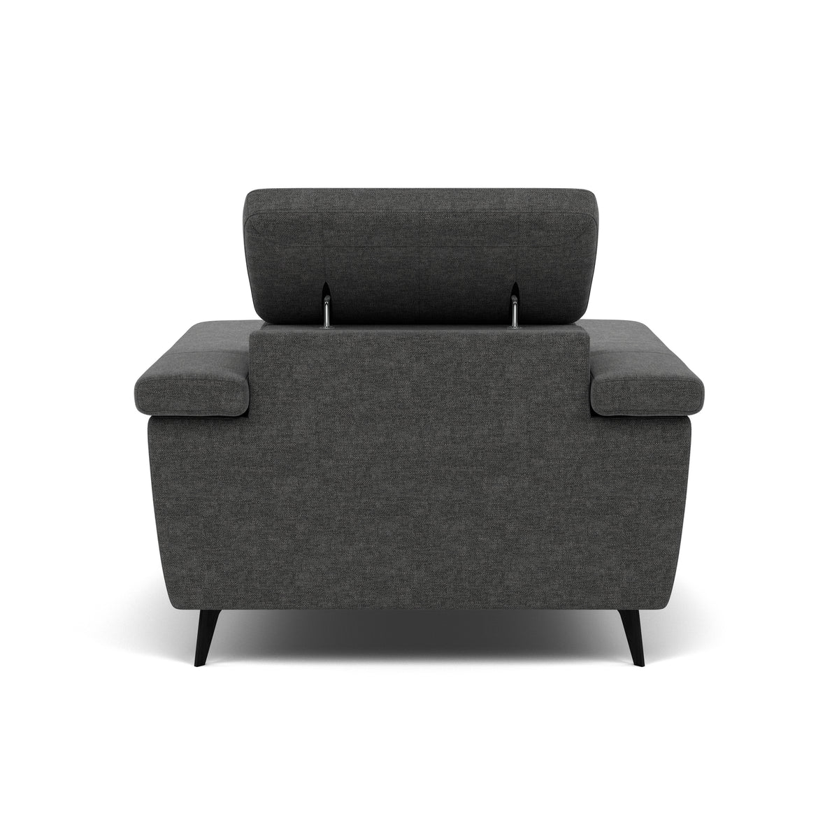 Sparta Recliner Armchair - Chair W/ Power Recliner W/ Ratchet Headrest Fabric - Power with Manual Headrest — KB-1281-UK Darwin Charcoal, gallery image 2