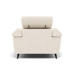 Sparta Recliner Armchair - Chair W/ Power Recliner W/ Ratchet Headrest Fabric - Power with Manual Headrest — KB-1285-UK Darwin Ivory, gallery image 2