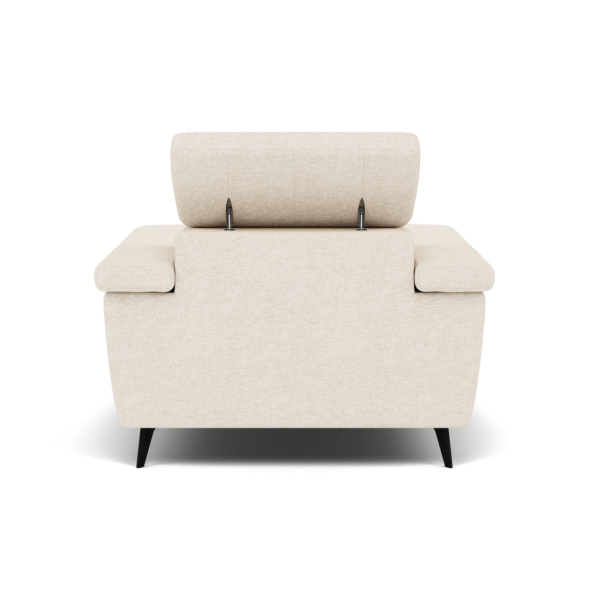 Sparta Recliner Armchair - Chair W/ Power Recliner W/ Ratchet Headrest Fabric - Power with Manual Headrest — KB-1285-UK Darwin Ivory, gallery image 2