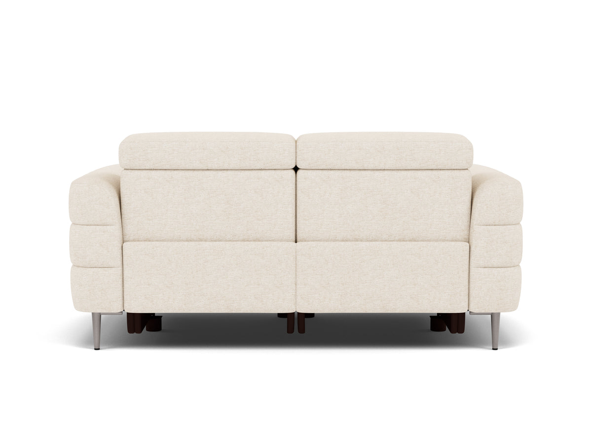 Hoy 2 Seater Sofa - 2 Str Static W/Manual Headrest Fabric — KB-1285-UK Darwin Ivory, gallery image 2