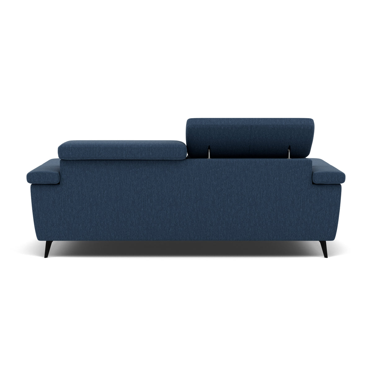 Sparta 3 Seater Recliner Sofa - 3 Str W/ 2 Power Recliner W/ 2 Ratchet Headrest Fabric - Power with Manual Headrest — KB-1290-UK Amigo Navy, gallery image 2