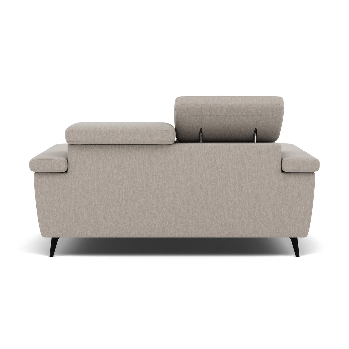 Sparta 2 Seater Recliner Sofa - 2 Str W/ 2 Power Recliner W/ 2 Ratchet Headrest Fabric - Power with Manual Headrest — KB-1292-UK Amigo Dove, gallery image 2