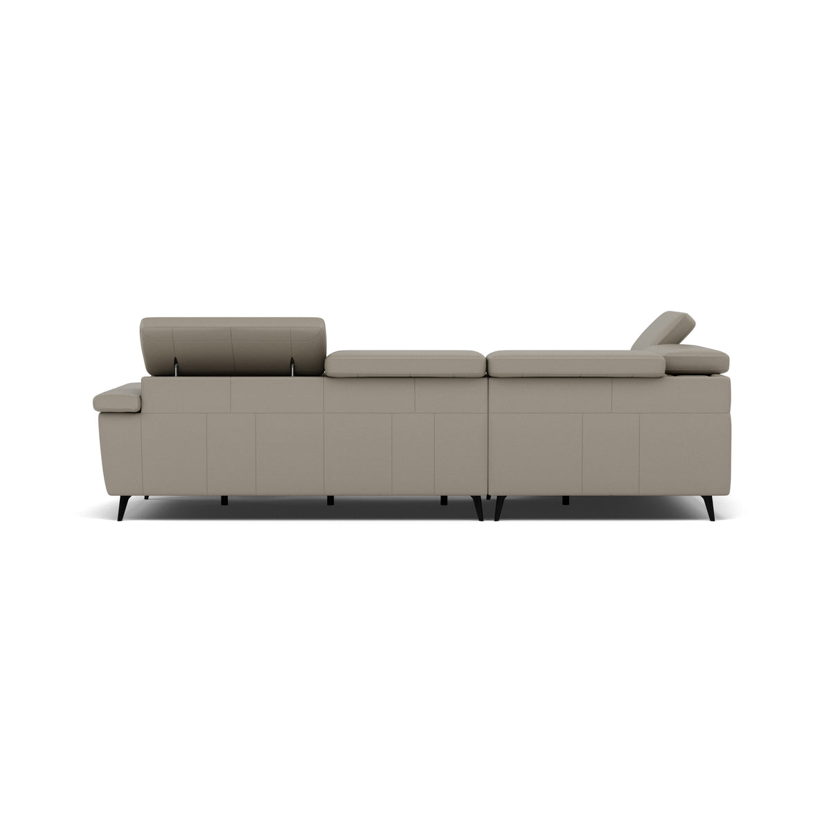Sparta Corner Recliner Sofa - Combination 4 - Right Hand Facing Sofa Corner Group (Two Motors) Cat NL/O/S - Right Hand Facing - Power with Power Headrest & USB — NL5115 New York Light Grey, gallery image 2
