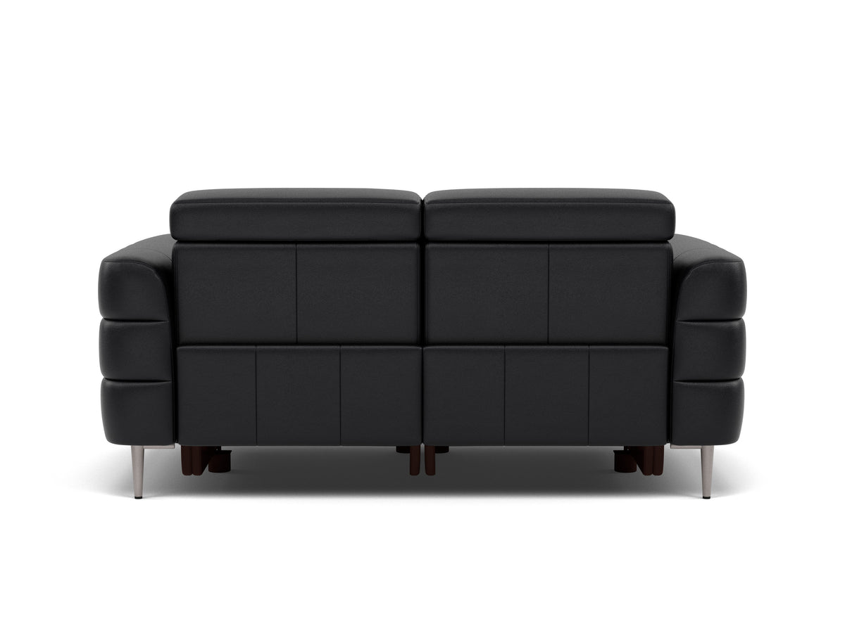 Hoy 2 Seater Sofa - 2 Str Static W/Manual Headrest Cat M — M5657 Melbourne Black, gallery image 2