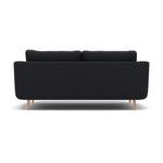 Phoebe 3 Seater Sofa - Large Sofa Standard Back Grade B — Plush Velvet Charcoal / Natural, gallery image 2