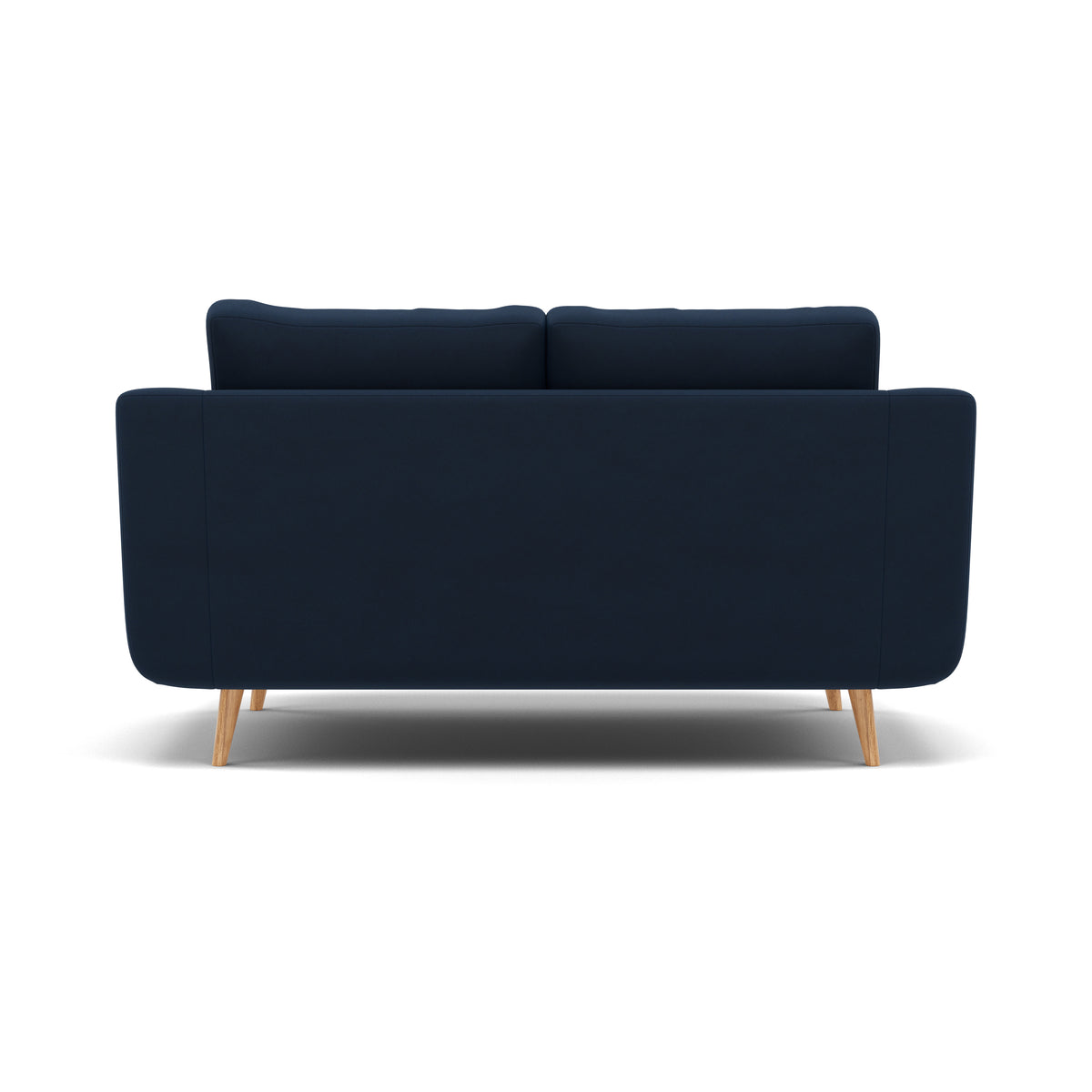 Phoebe 2 Seater Sofa - Small Sofa Standard Back Grade B — Plush Velvet Indigo / Natural, gallery image 2