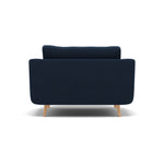 Phoebe Loveseat - Snuggler Chair Grade B — Plush Velvet Indigo / Natural, gallery image 2