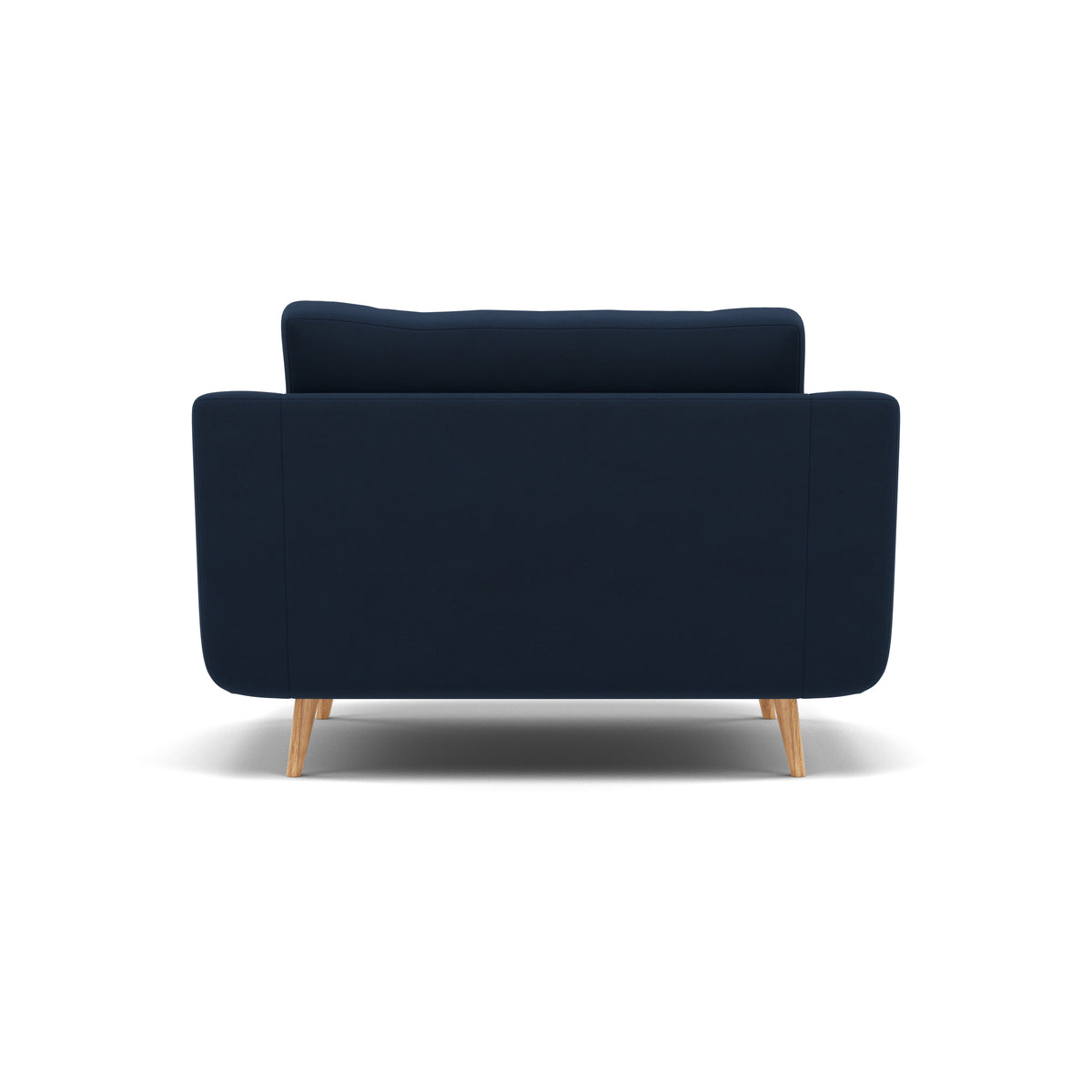 Phoebe Loveseat - Snuggler Chair Grade B — Plush Velvet Indigo / Natural, gallery image 2