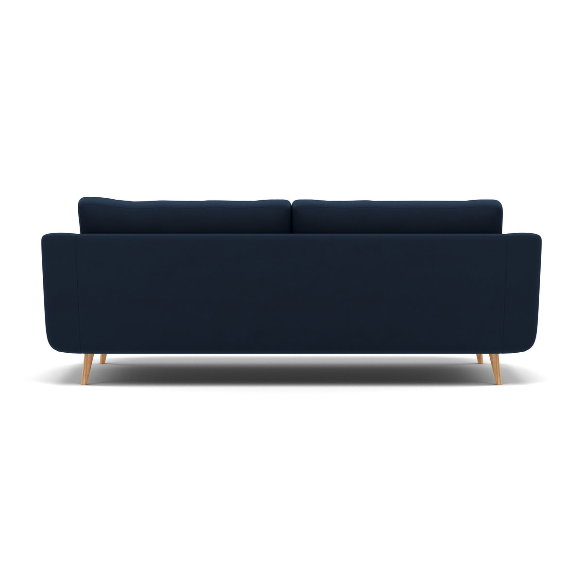 Phoebe 4 Seater Sofa - Extra Large Sofa Standard Back Grade B — Plush Velvet Indigo / Natural, gallery image 2