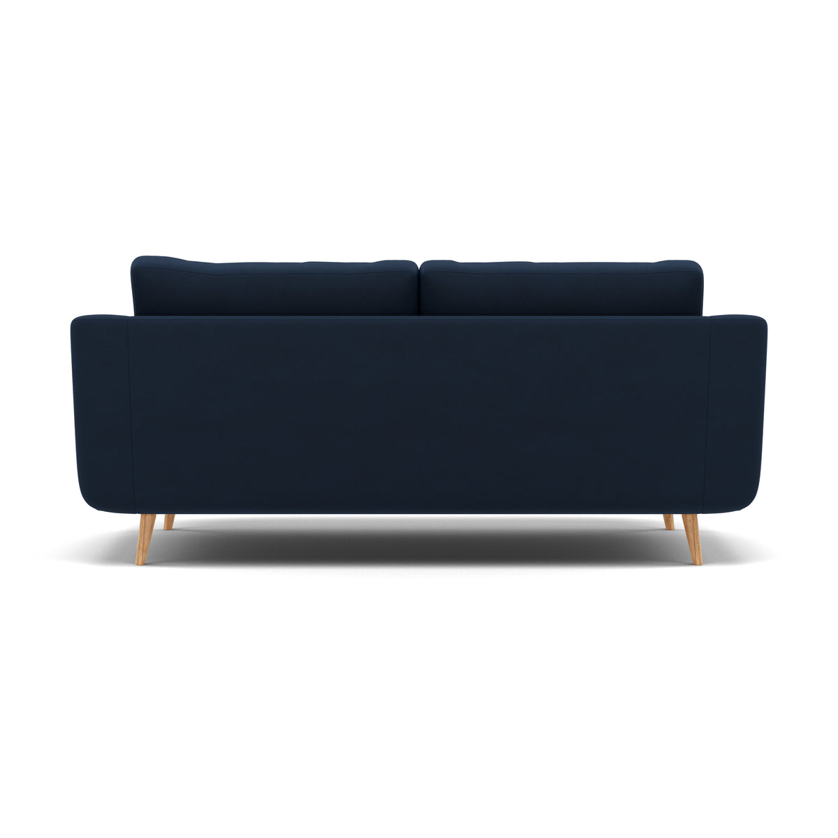 Phoebe 3 Seater Sofa - Large Sofa Standard Back Grade B — Plush Velvet Indigo / Natural, gallery image 2