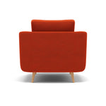 Phoebe Armchair - Chair Grade B — Plush Velvet Paprika / Natural, gallery image 2