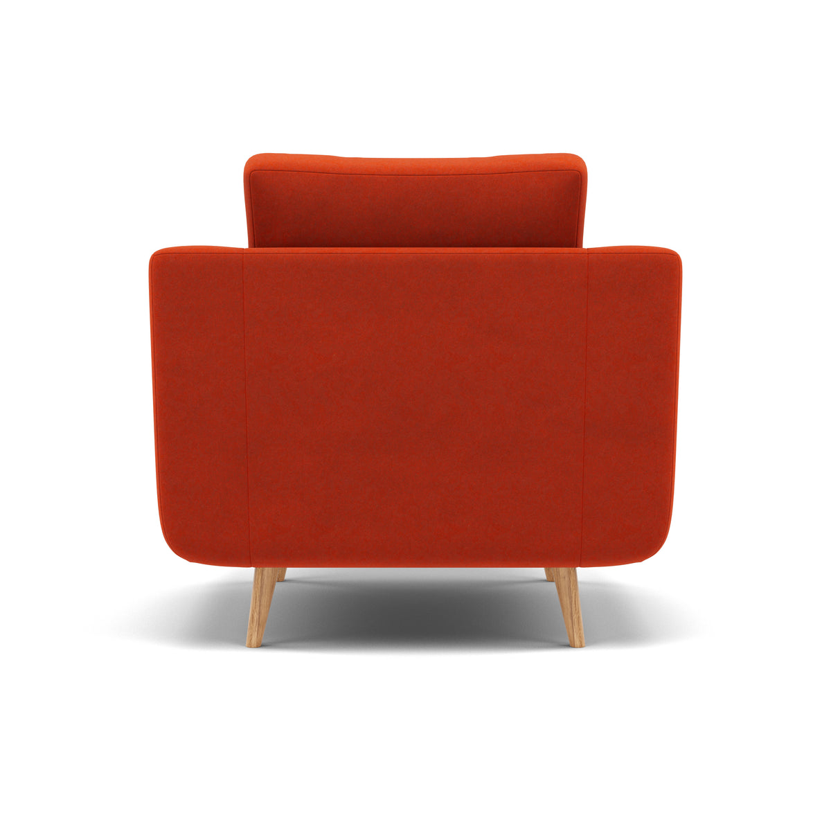 Phoebe Armchair - Chair Grade B — Plush Velvet Paprika / Natural, gallery image 2