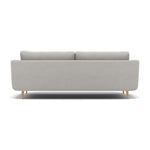 Phoebe 4 Seater Sofa - Extra Large Sofa Standard Back Grade B — Plush Velvet Silver / Natural, gallery image 2