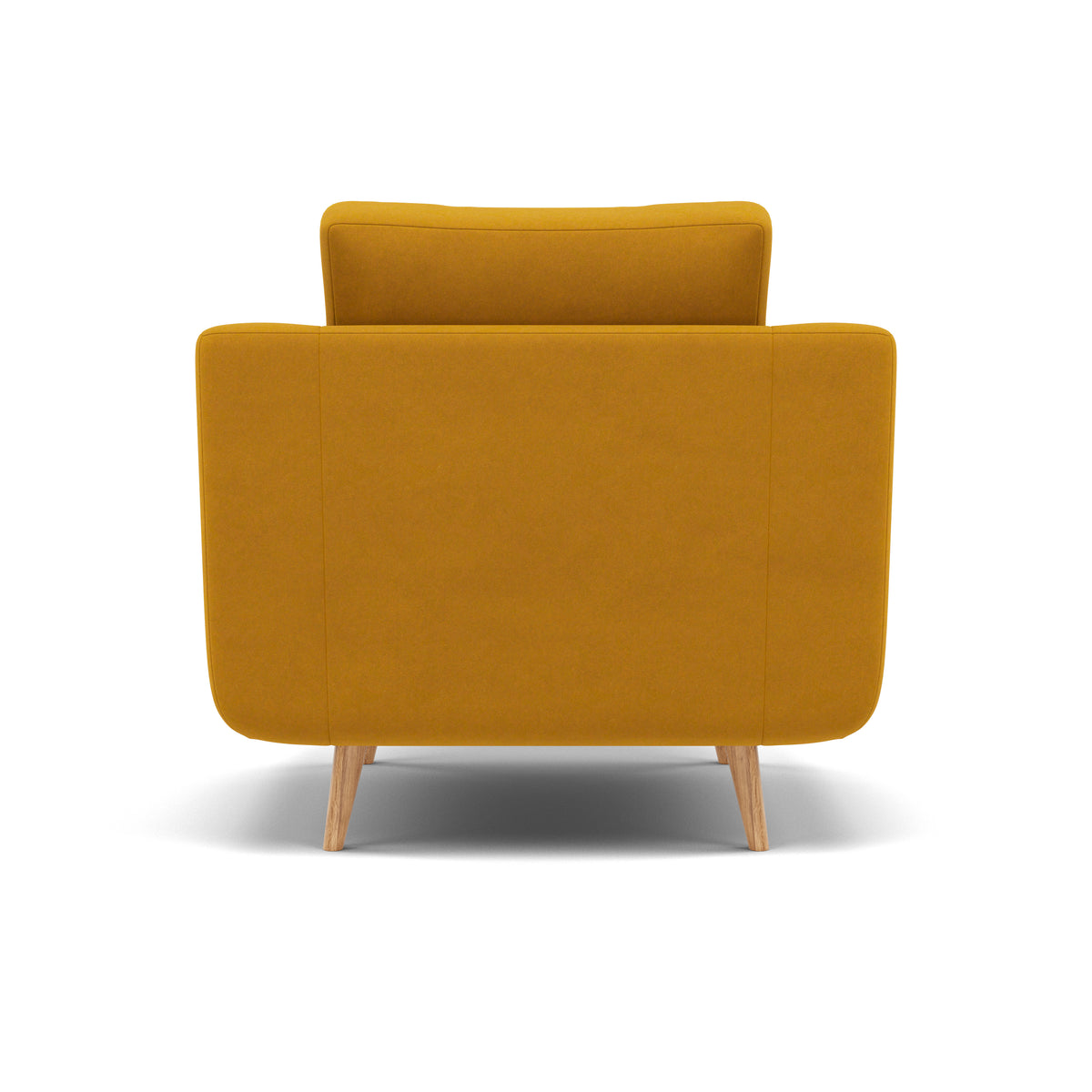 Phoebe Armchair - Chair Grade B — Plush Velvet Turmeric / Natural, gallery image 2