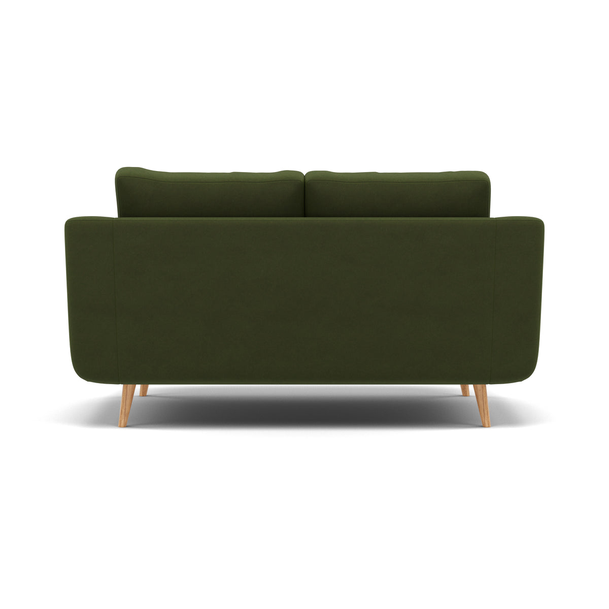Phoebe 2 Seater Sofa - Small Sofa Standard Back Grade B — Plush Velvet Vine / Natural, gallery image 2