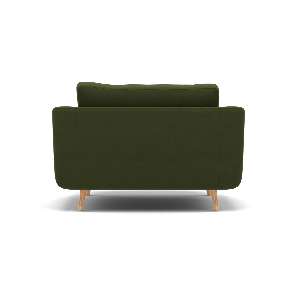 Phoebe Loveseat - Snuggler Chair Grade B — Plush Velvet Vine / Natural, gallery image 2