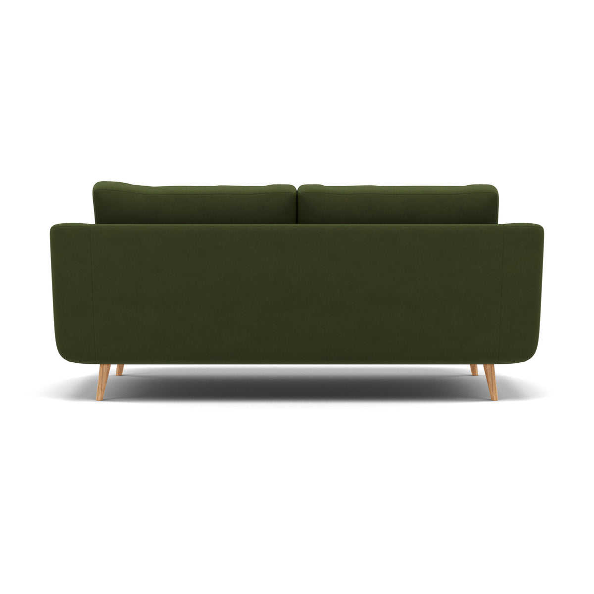 Phoebe 3 Seater Sofa - Large Sofa Standard Back Grade B — Plush Velvet Vine / Natural, gallery image 2