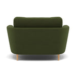 Phoebe Oval Loveseat - Oval Cuddler Grade B — Plush Velvet Vine / Natural, gallery image 2