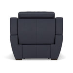 Echo Recliner Armchair - Power Recliner Chair Lumber Support Cat 25S - Power With Power Headrest Footrest Lumbar & USB — NCS-036C NAVY BLUE, gallery image 2