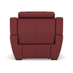 Echo Recliner Armchair - Power Recliner Chair Lumber Support Cat 25S - Power With Power Headrest Footrest Lumbar & USB — NCS-854C RUSTIC RED, gallery image 2
