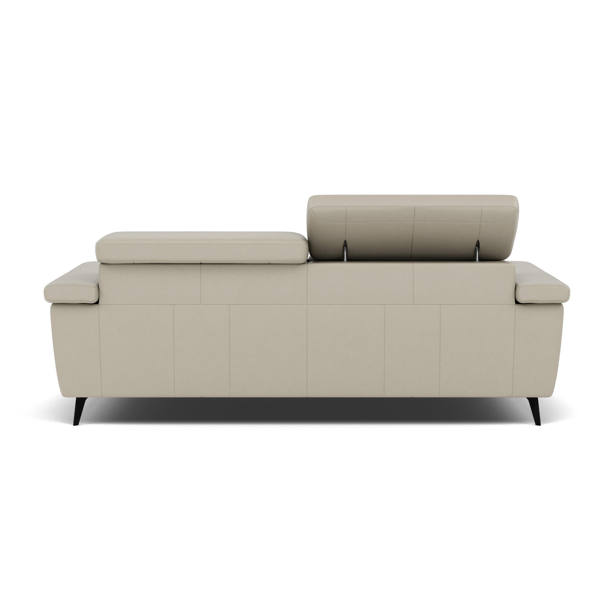 Sparta 3 Seater Recliner Sofa - 3 Str W/ 2 Power Recliner W/ 2 Power Headrest Cat NL/O/S - Power with Power Headrest & USB — NL5115 New York Light Grey, gallery image 2