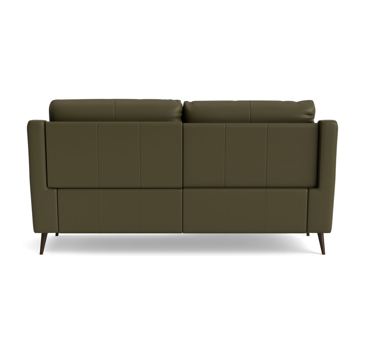 Revel Small 3 Seater Recliner Sofa - 2.5 Seater Sofa with 2 Power Recliners (Compact) Cat 20S - Power Recliner with USB — NWS-548E DARK OLIVE, gallery image 2