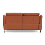 Revel Small 3 Seater Recliner Sofa - 2.5 Seater Sofa with 2 Power Recliners (Compact) Cat 20S - Power Recliner with USB — NWS-605D WARM BROWN, gallery image 2