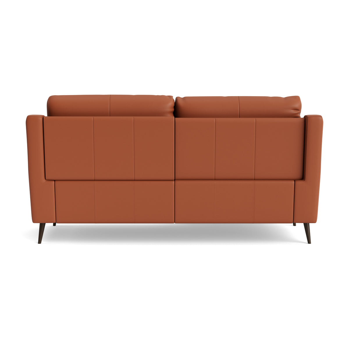 Revel Small 3 Seater Recliner Sofa - 2.5 Seater Sofa with 2 Power Recliners (Compact) Cat 20S - Power Recliner with USB — NWS-605D WARM BROWN, gallery image 2