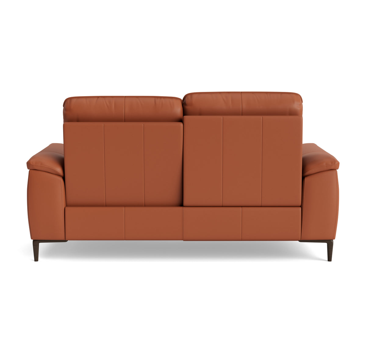 Loma Small 3 Seater Recliner Sofa - 2.5 Seater Sofa with 2 Power Recliners (Compact) USB Cat 20S - Power Recliner with USB — NWS-605D WARM BROWN, gallery image 2