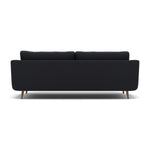Phoebe 4 Seater Sofa - Extra Large Sofa Standard Back Grade B — Plush Velvet Charcoal / Weathered Oak, gallery image 2