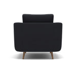 Phoebe Armchair - Chair Grade B — Plush Velvet Charcoal / Weathered Oak, gallery image 2