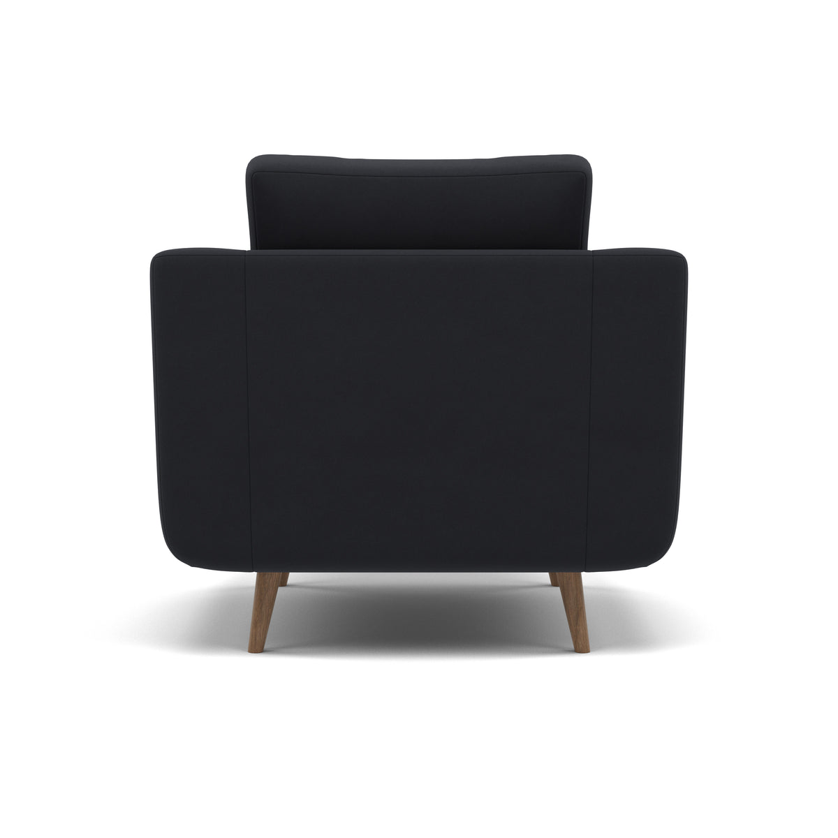 Phoebe Armchair - Chair Grade B — Plush Velvet Charcoal / Weathered Oak, gallery image 2