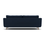 Phoebe 4 Seater Sofa - Extra Large Sofa Standard Back Grade B — Plush Velvet Indigo / Weathered Oak, gallery image 2