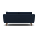 Phoebe 3 Seater Sofa - Large Sofa Standard Back Grade B — Plush Velvet Indigo / Weathered Oak, gallery image 2