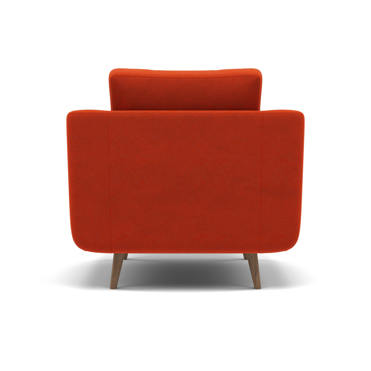Phoebe Armchair - Chair Grade B — Plush Velvet Paprika / Weathered Oak, gallery image 2