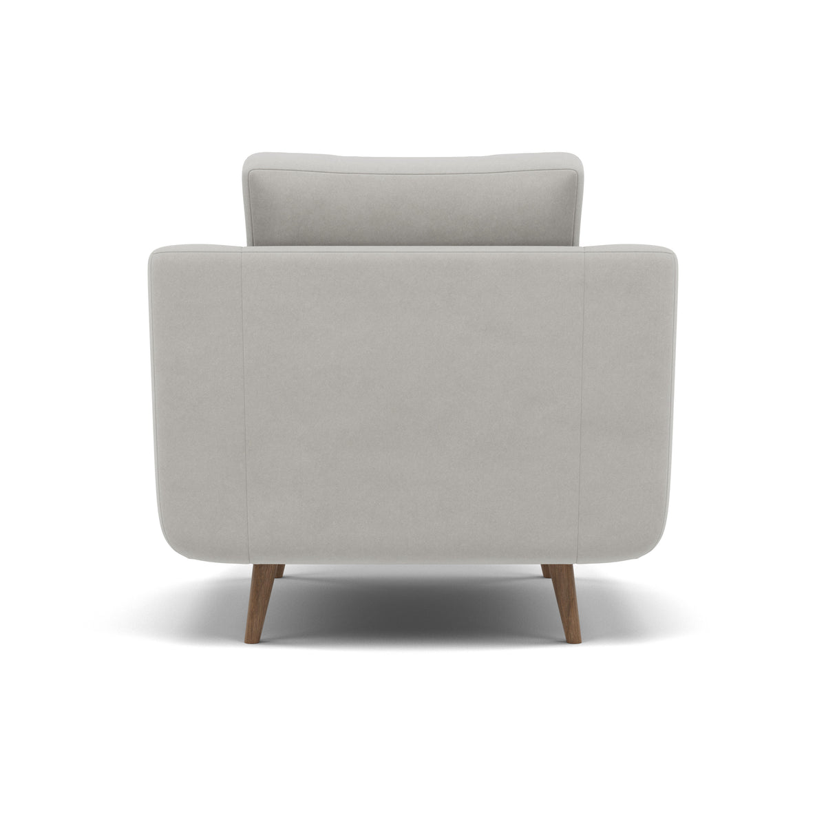 Phoebe Armchair - Chair Grade B — Plush Velvet Silver / Weathered Oak, gallery image 2