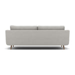 Phoebe 4 Seater Sofa - Extra Large Sofa Standard Back Grade B — Plush Velvet Silver / Weathered Oak, gallery image 2