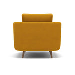 Phoebe Armchair - Chair Grade B — Plush Velvet Turmeric / Weathered Oak, gallery image 2