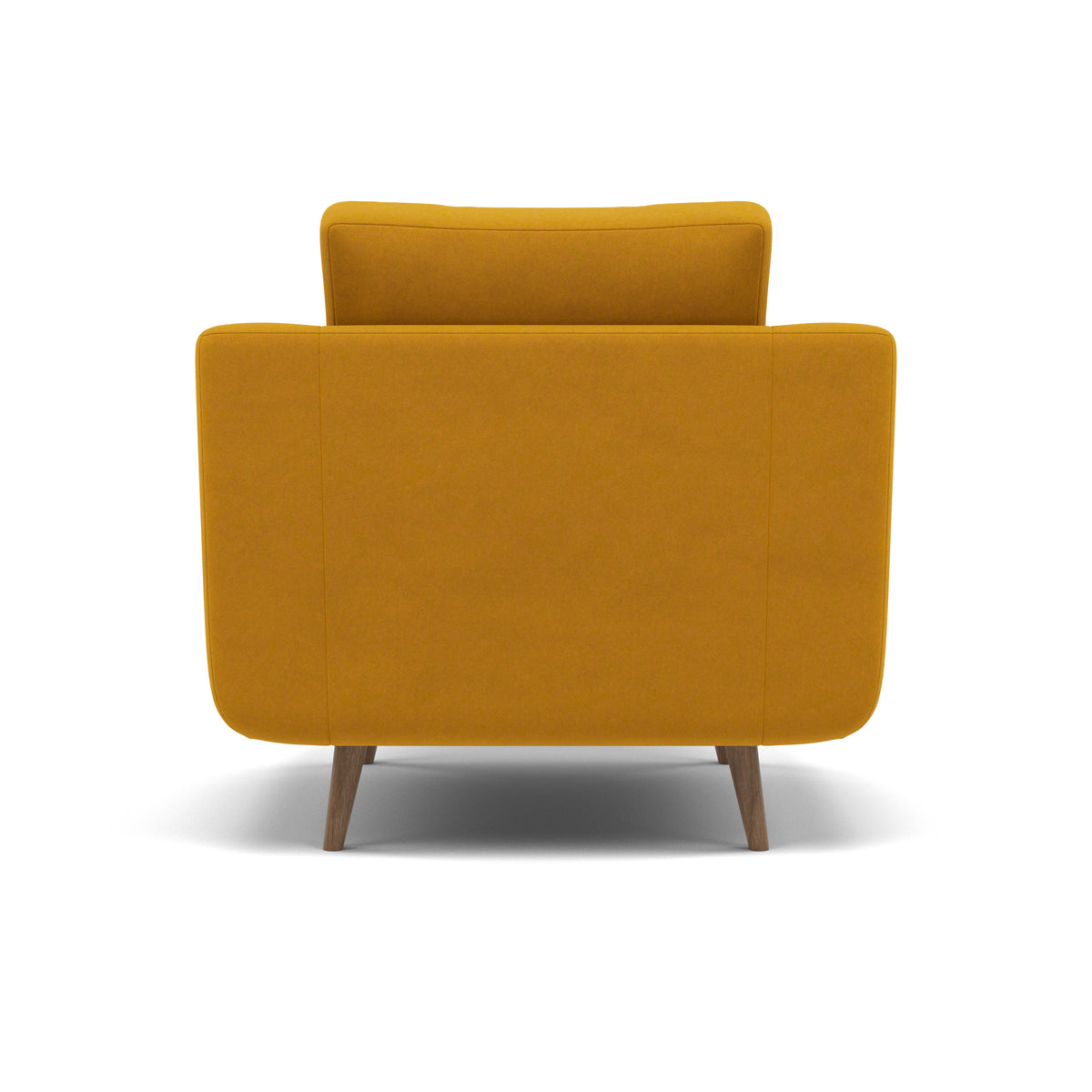 Phoebe Armchair - Chair Grade B — Plush Velvet Turmeric / Weathered Oak, gallery image 2