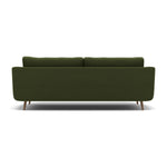 Phoebe 4 Seater Sofa - Extra Large Sofa Standard Back Grade B — Plush Velvet Vine / Weathered Oak, gallery image 2
