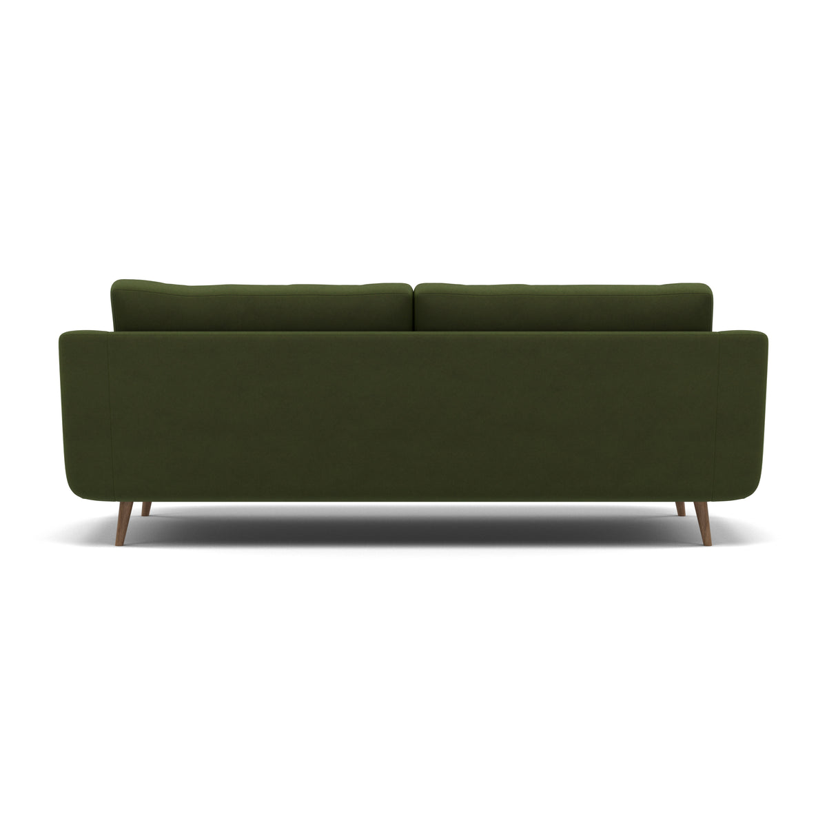 Phoebe 4 Seater Sofa - Extra Large Sofa Standard Back Grade B — Plush Velvet Vine / Weathered Oak, gallery image 2