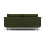 Phoebe 3 Seater Sofa - Large Sofa Standard Back Grade B — Plush Velvet Vine / Weathered Oak, gallery image 2