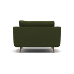 Phoebe Loveseat - Snuggler Chair Grade B — Plush Velvet Vine / Weathered Oak, gallery image 2