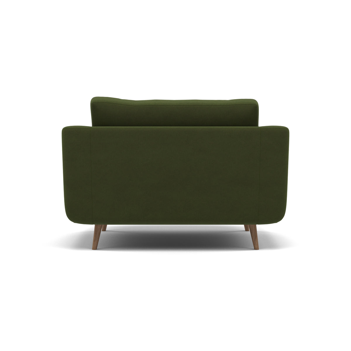 Phoebe Loveseat - Snuggler Chair Grade B — Plush Velvet Vine / Weathered Oak, gallery image 2