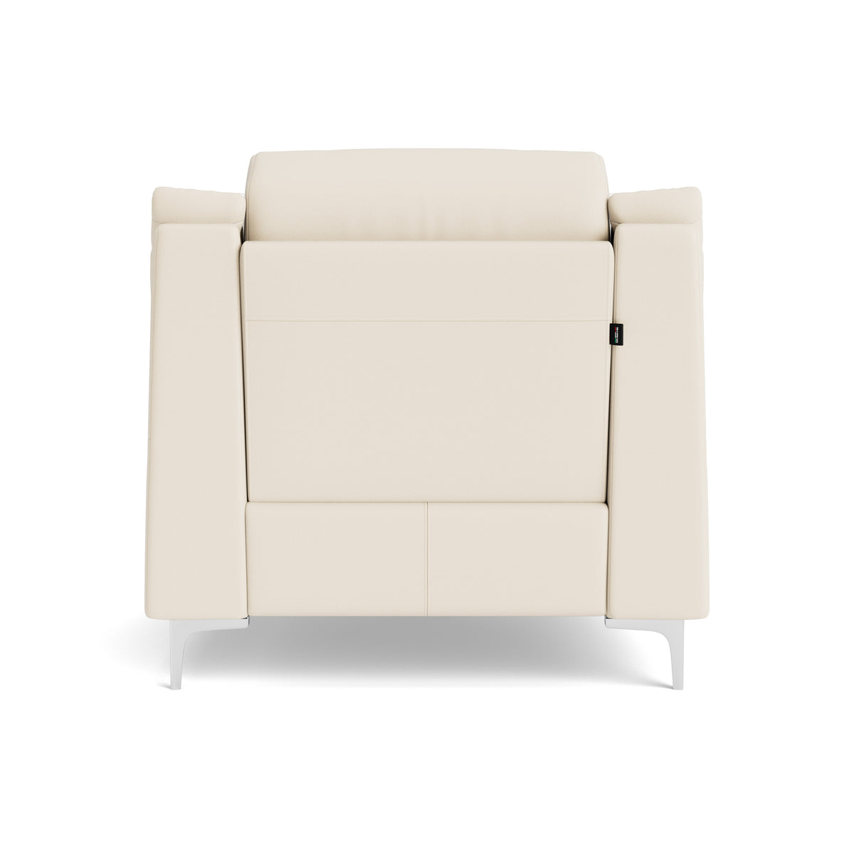 Nicoletti Carmen Recliner Armchair - Power Recliner Chair CB - Power Recliner with USB — Feet: Shiny Metal / Torello PS Bianco 93, gallery image 2