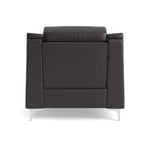 Nicoletti Carmen Recliner Armchair - Power Recliner Chair CB - Power Recliner with USB — Feet: Shiny Metal / Torello PS Chocol -S 91, gallery image 2