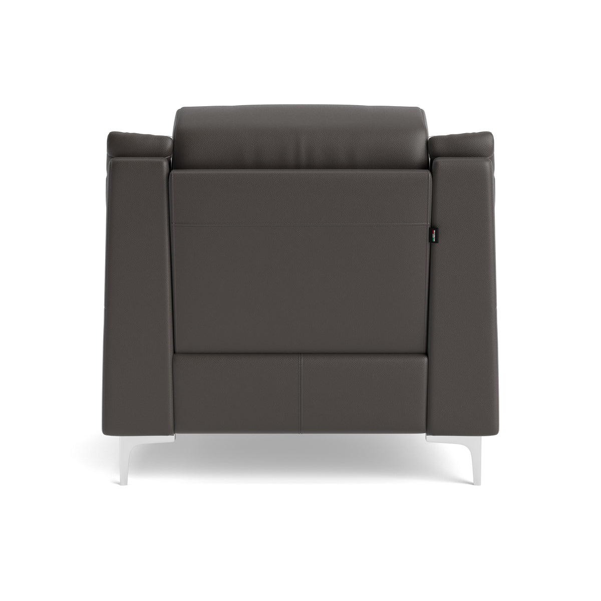 Nicoletti Carmen Recliner Armchair - Power Recliner Chair CB - Power Recliner with USB — Feet: Shiny Metal / Torello PS Grigio Scuro 327, gallery image 2